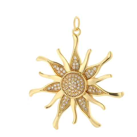 Celestial Pendants Copper Zircon Enamel Sun Moon Star Planet Evil Eye Charms For DIY Jewelry Making Bohemian Style