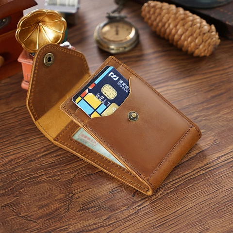 Vintage Crazy Horse Genuine Cowhide Leather Driving License Holder Multi Card Slots ID Case Cover For Men And Women Retro