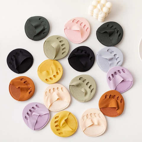 Almohadillas Antepié Mujer Dedos Separados Invisibles Antideslizante Transpirable Nylon Poliéster Para Tacones Altos