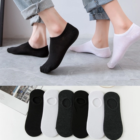 No Show Socks For Men Women Cotton Blend Non Slip Silicone Invisible Boat Socks Breathable Thin Low Cut Daily