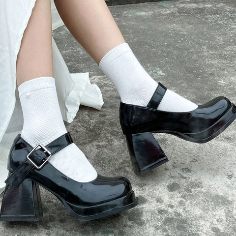 Lolita Mid-Calf Socks Women Cotton Blend Sweet Japanese Style Heart Artificial Pearl Decor Breathable Mesh Thin