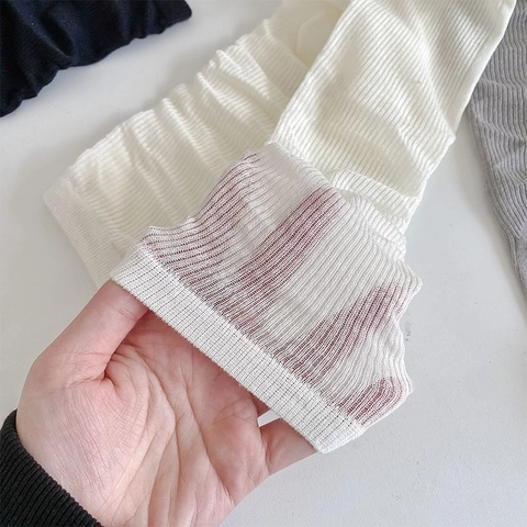 Women Ribbed Slouch Crew Socks Japanese Style Miu Inspired Solid Color Striped Cotton Socks Breathable Fashion Dress Socks