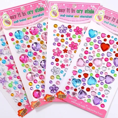 Adesivi In Strass 3D Multicolore Autoadesivi Gemme Per Lavoretti DIY Scrapbooking E Decorazione Del Telefono Per Ragazze