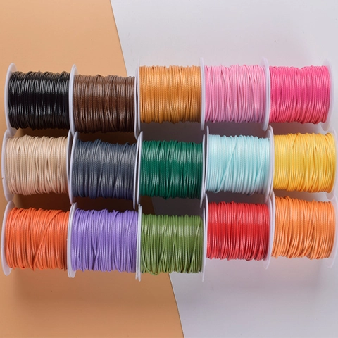 Koreaans Gewaxt Koord Polyester Gevlochten Draad Voor DIY Sieraden Maken Armband Ketting Rond Knutseltouw
