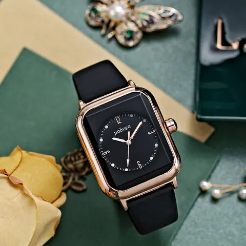 Orologio Al Quarzo Quadrato Da Donna Moda Retrò Orologio Da Polso Analogico Con Cinturino In Silicone Cassa In Lega Di Zinco