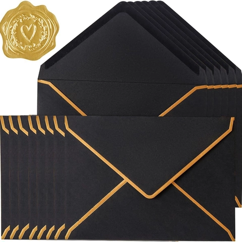 Feliz Cumpleaños Fiesta Pegatinas Decorativas Autoadhesivo Estampado en Oro Etiquetas de Sellado DIY Sobre Artesanal