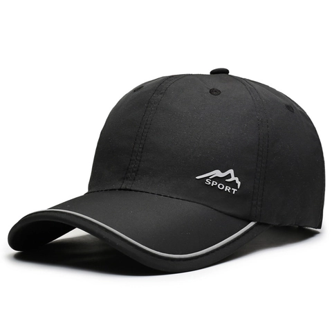 Quick Drying Polyester Baseball Cap Breathable Sun Protection Outdoor Sports Mountain Graphic Adjustable Lightweight