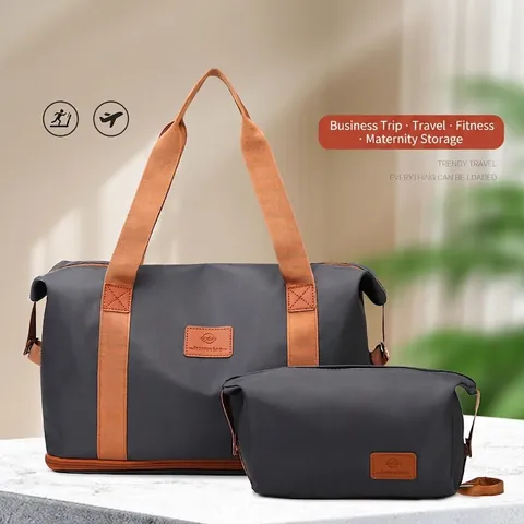 Bolsa De Viaje Gran Capacidad Extensible Tela Oxford Impermeable Bolsa De Deporte Con Compartimento Para Zapatos