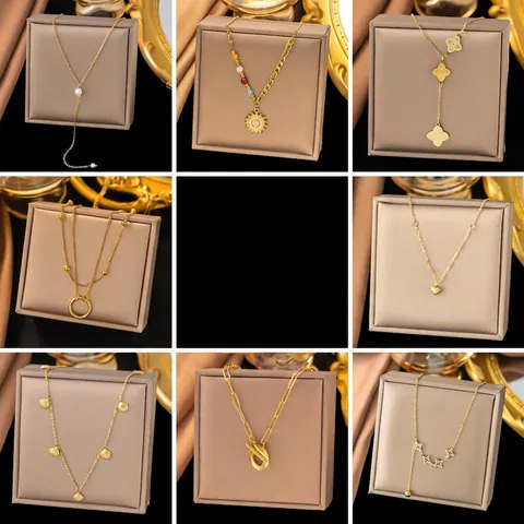 Titanstahl Schmetterling Herz Anhänger Halskette Für Damen Elegant Gold Silber Plattiert Y-Förmige Lariat Quaste Choker Schmuck