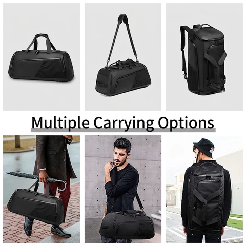 Gym Bag Waterproof Travel Duffle Large Capacity With Shoe Compartment Dry Wet Separation Password Lock Sports Handbag