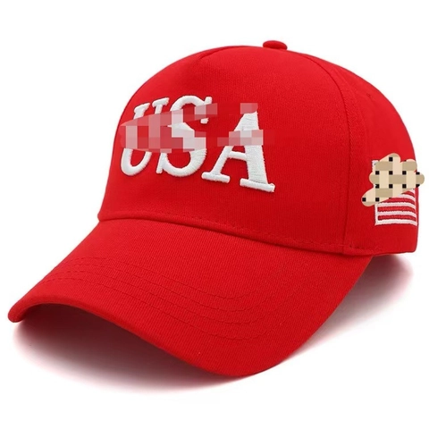 Baseball Cap USA Embroidered Letter Graphic Cotton Adjustable Sunshade Mesh Outdoor Sports Fashion Hat