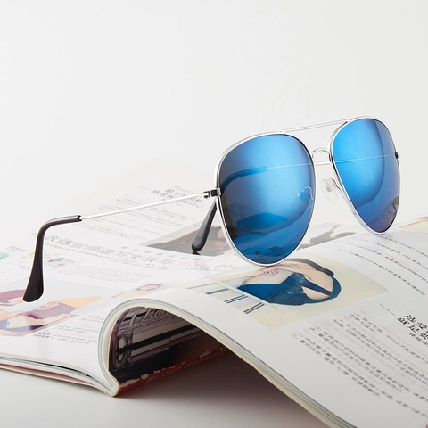 Gafas De Sol Aviador Clásicas Montura Grande De Metal Protección UV400 Lentes De Espejo Estilo Piloto Hombre Mujer Moda