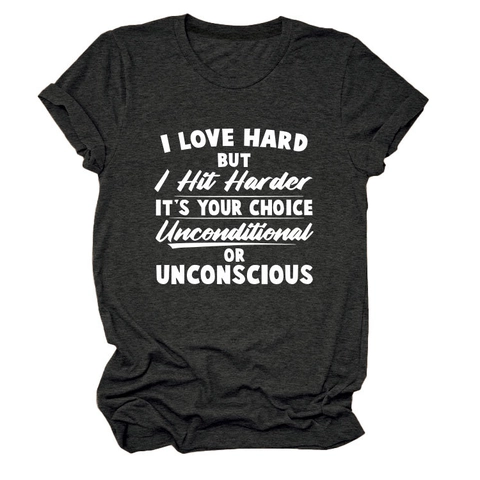 Women T-Shirt Slogan Print Cotton Blend Casual Short Sleeve Round Neck Graphic Tee Summer Lifestyle Tops