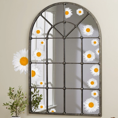 Daisy Wall Stickers PVC White Flower Decals Self Adhesive For Mirror Window Glass Home Decoration Fresh Floral Style