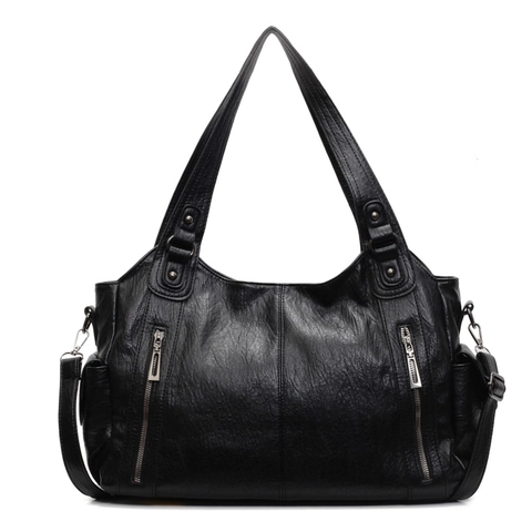 Grande Borsa Tote Donna Pelle PU Tasche Multiple Tracolla Borsa Mano Vintage Texture Lychee Quotidiano Casual Lavoro