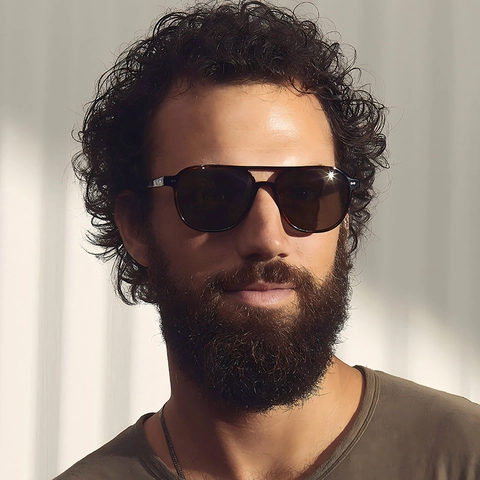 Occhiali Da Sole Aviatore Retrò Montatura PC Protezione UV400 Doppio Ponte Eyewear Moda Per Uomini Donne Outdoor