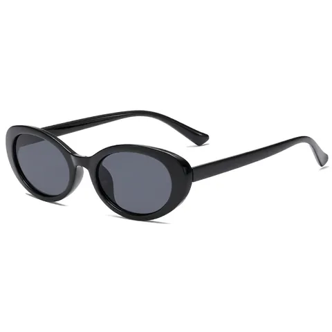 Retro-Oval-Sonnenbrille Vintage INS Stil PC Rahmen AC Linse UV400 Schutz Unisex Mode Brille