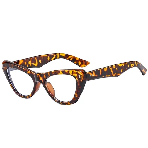 Occhiali Occhio Di Gatto Retro Anti Luce Blu Protezione UV Montatura PC Lente AC Occhiali Moda Con Rivetti In Metallo Donne