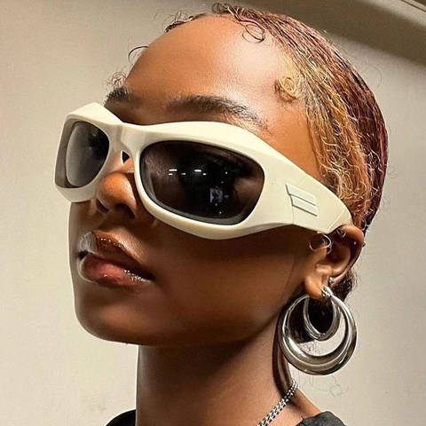 Y2k Future Style Γυαλιά Ηλίου Τυλιγμένα Με Παχύ Σκελετό Uv400 Punk Hip Hop Αθλητικά Γυαλιά Μόδας Για Άνδρες Γυναίκες