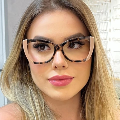 Occhiali Anti Luce Blu Cat Eye Montatura TR90 Farfalla Occhiali Ottici Per Donne Moda Decorativa