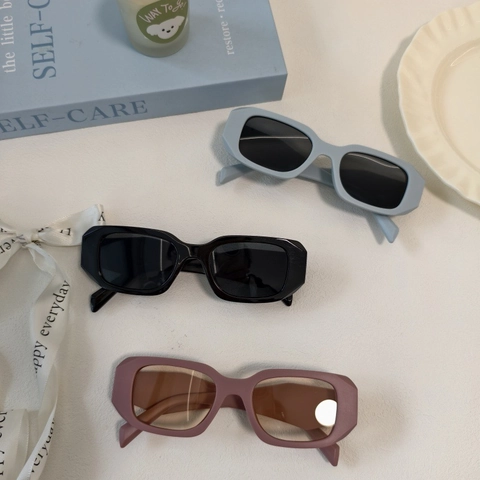 Vintage Square Sunglasses UV400 Protection Resin Acetate Frame Retro Rectangular Eyewear For Outdoor Fashion Unisex