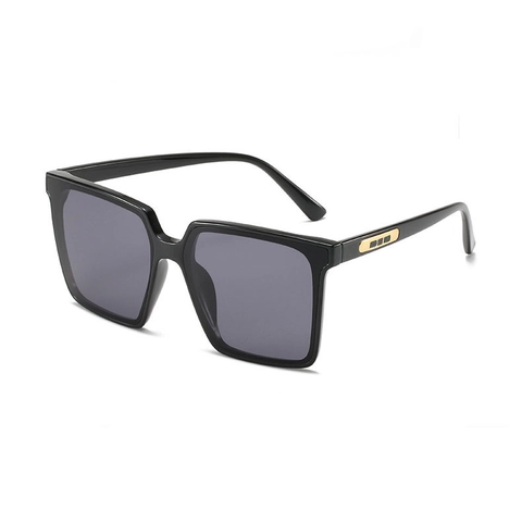 Fashion Square Large Frame Sunglasses UV400 Protection PC Frame AC Lens Vintage Trendy Eyewear For Women Men Unisex