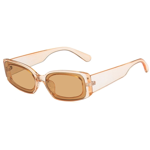 Retro Square Sunglasses UV400 Protection PC Frame AC Lens Transparent Candy Color Vintage Trendy Outdoor For Women Men