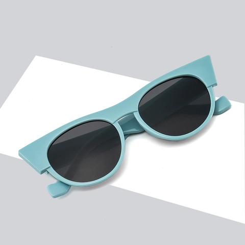 Occhiali da Sole Cat Eye Tondi da Donna Retrò Montatura Spessa Protezione UV400 Lenti PC AC Outdoor Viaggio Moda Occhiali