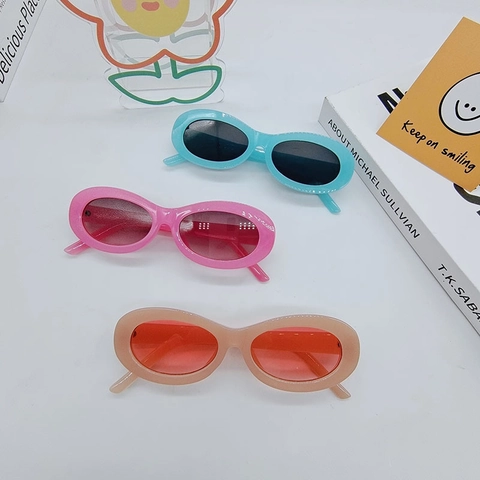 Gafas De Sol Ovaladas Retro Vintage Y2K Hip Hop Fiesta Gafas Protección UV400 Montura De Plástico