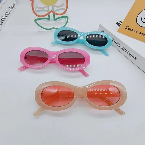 Gafas De Sol Ovaladas Retro Vintage Y2K Hip Hop Fiesta Gafas Protección UV400 Montura De Plástico