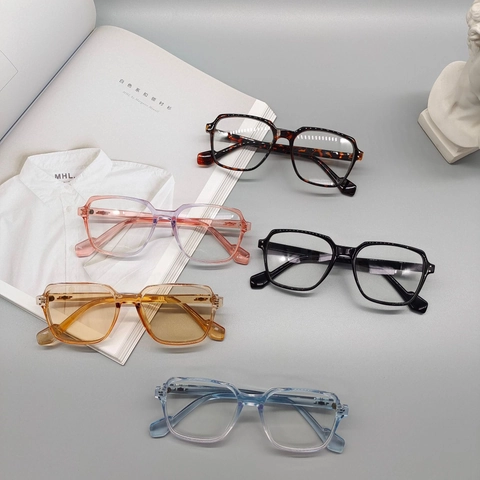 Lunettes De Soleil Surdimensionnées Rétro Mode Monture En Résine Protection UV400 Pour Femmes Et Hommes Style Carré Vintage