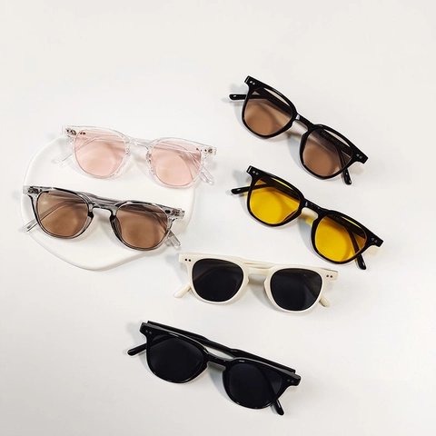 Kinder Sonnenbrille Retro Rund Plastik UV400 Schutz Vintage Mode Brille Für Kleinkinder Jungen Mädchen Outdoor Strand
