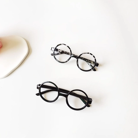 Montures De Lunettes Rondes Vintage Pour Enfants Style Coréen Mignon Lunettes En Plastique Garçons Filles Décoratives