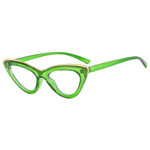 Montatura Per Occhiali Occhio Di Gatto Retrò Con Finiture In Metallo Anti Luce Blu Occhiali Alla Moda Per Donna