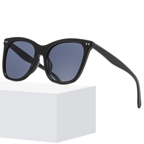 Gafas De Sol De Ojo De Gato Extragrandes Marco De PC Lente De AC Protección UV400 Retro Para Conducir Street Style Mujeres Hombres