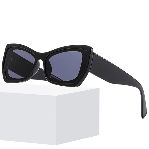 Retro Katzenaugen Sonnenbrille UV400 Schutz PC Rahmen AC Linse Mode Kontrastfarbe Schmetterling Brillen Damen Herren