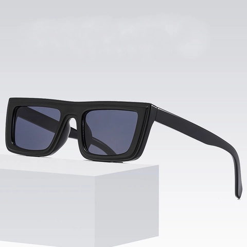 Retro Rectangular Sunglasses PC Frame AC Lens UV400 Protection Vintage Y2K Fashion Square Eyewear Unisex