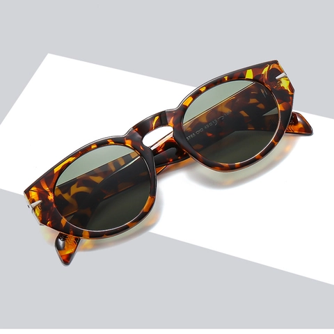 Occhiali Da Sole Tondi Retro Uomo Donna Protezione UV400 Montatura PC Decorazione Freccia Metallo Occhiali Moda