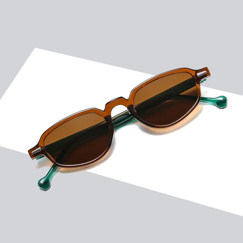 Retro Oval Sunglasses PC Frame UV400 Protection Resin Lens Fashion Rice Nail Eyewear For Men Women Versatile