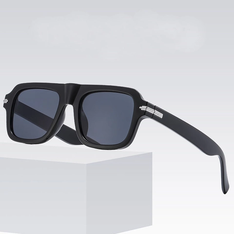 Retro Square Sunglasses Anti Blue Light Glasses PC Frame AC Lens UV400 Protection Vintage Fashion Eyewear For Men Women
