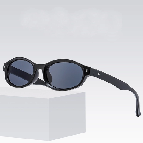 Oval Sunglasses Retro Y2K Vintage Small Frame PC UV400 Protection Hip Hop Streetwear Chic Eyewear For Women And Men