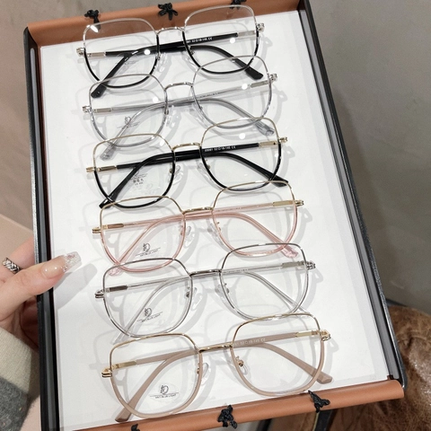 Lunettes De Lecture À Monture Métallique Polygonale Anti Lumière Bleue Protection UV400 Lunettes Géométriques Mode
