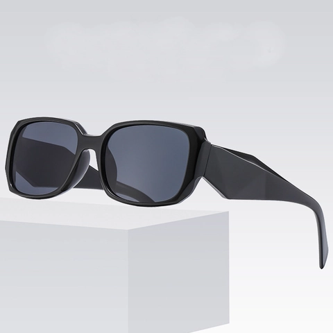 Rectangle Sunglasses UV400 Protection Retro Chunky Frame Trendy Vintage Square Sun Glasses For Men Women Outdoor