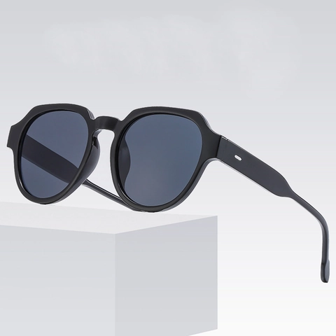 Retro Oversized Sunglasses UV Protection PC Frame Vintage Square Hexagonal Fashion Shades For Women Men