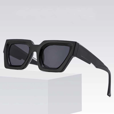 Gafas De Sol Cuadradas Retro Montura PC Gruesa Protección UV400 Para Hombres Y Mujeres Moda Street Style