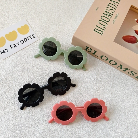 Occhiali Da Sole Per Bambini Forma Di Girasole Montatura In Resina Opaca Per Bambini Ragazze Ragazzi Spiaggia All'Aperto Protezione Solare