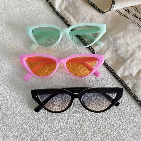 Occhiali Da Sole Cat Eye Montatura In Resina Protezione UV400 Piccola Montatura Vintage Retro Alla Moda Streetwear