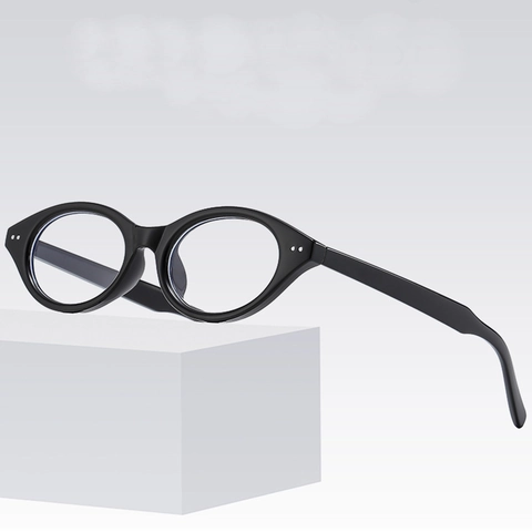 Montatura Per Occhiali Ovali Retrò Cat Eye Lenti PC AC Design Con Borchie Anti-UV Per Donna E Uomo