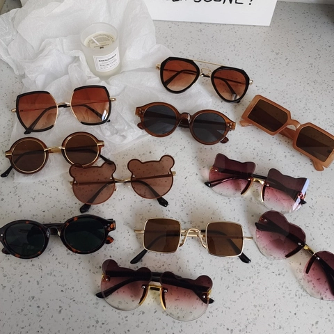 Kinder Sonnenbrille Harzlinse Metallrahmen UV Schutz Outdoor Reisen Retro Mode Stile Für Jungen Mädchen Trendige Brillen