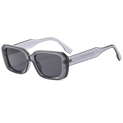 Gafas De Sol Cuadradas Retro Marco Pequeño PC AC Protección UV Viajes Al Aire Libre Elegantes Para Mujeres Hombres Decoración Remache